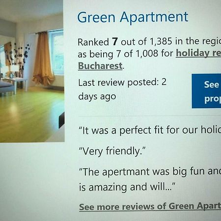Green Apartment 6 Bukares Bagian luar foto
